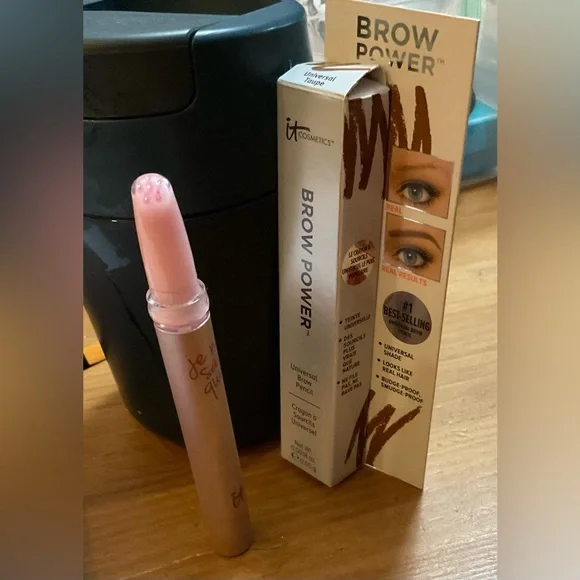 It cosmetic Brow power universal shade brow pencil n perfect pink lip serum, - Picture 3 of 4